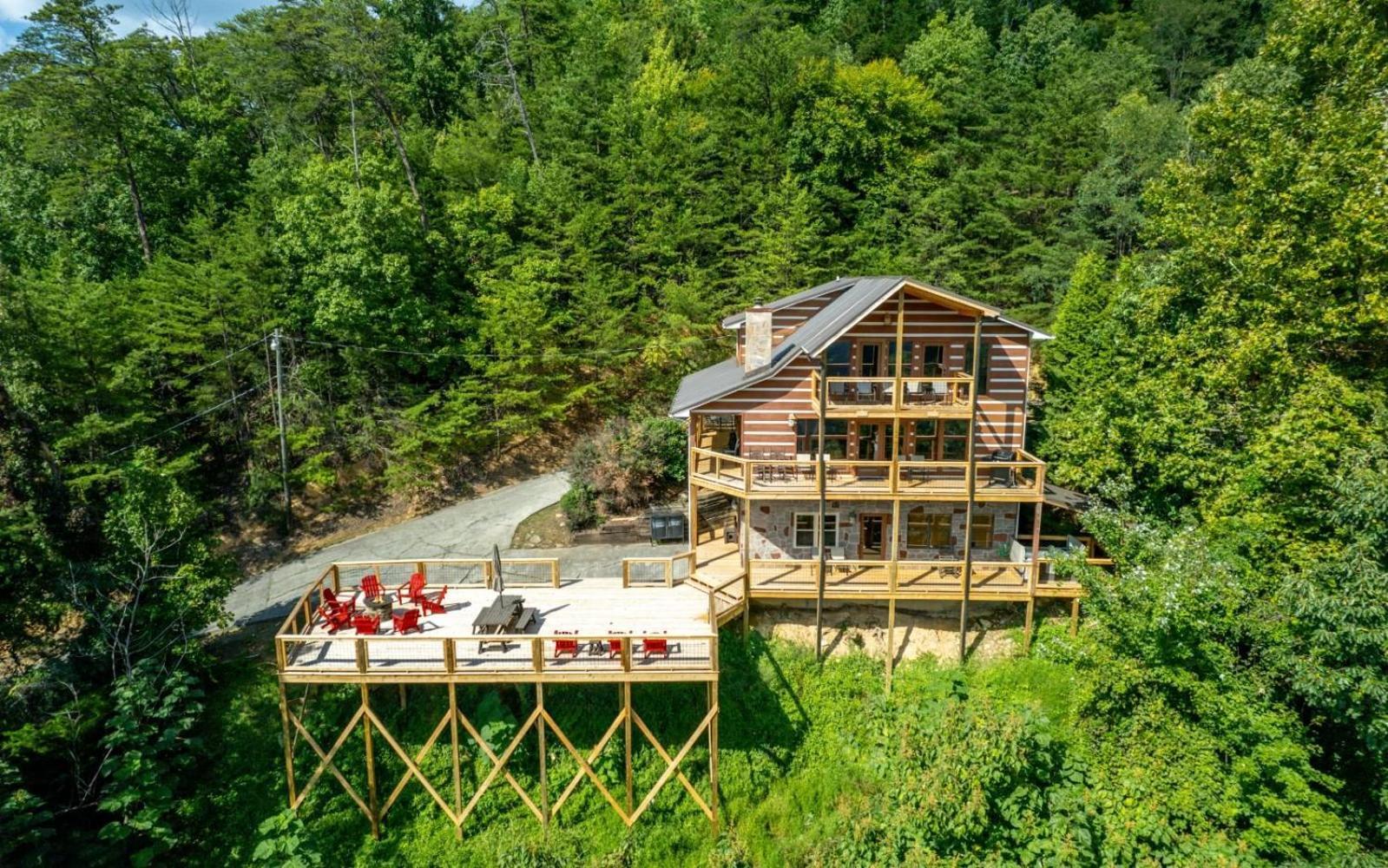 Smoky View Top Shelf Villa Pigeon Forge Exterior foto
